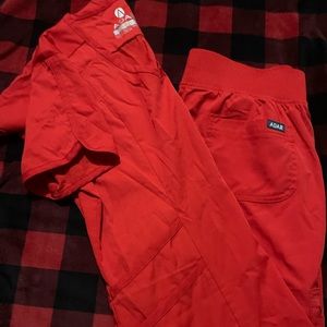 Adar Scrub Set XS Red